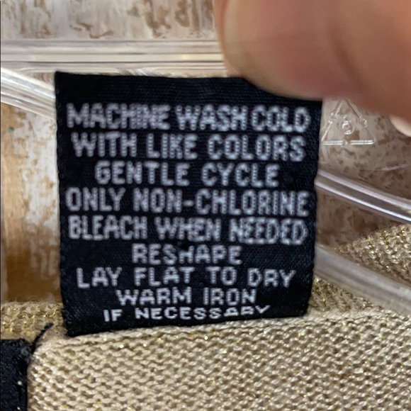 Verve Ami Rayon/Poly/Metallic Sparkle Tie Cardigan - Picture 4 of 4